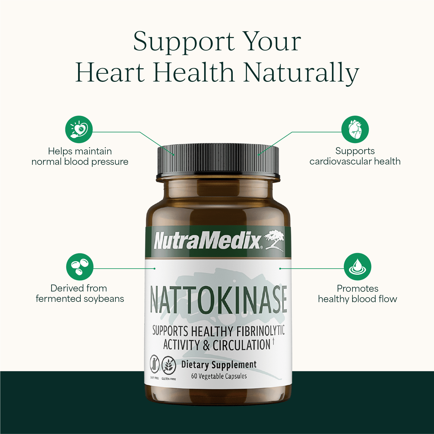 Nattokinase - 60 Vegetable Capsules